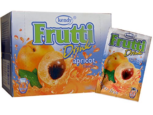Frutti Instant Getränkepulver ohne Zucker - Geschmackrichtung: Apricot Aprikose 24er Packung von Frutti