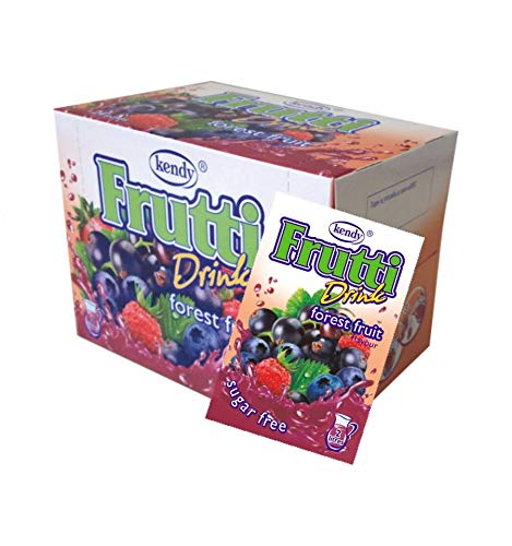 Frutti Instant Getränkepulver ohne Zucker - Geschmackrichtung: Forest Fruit Waldfrüchte 24er Packung von Kendy