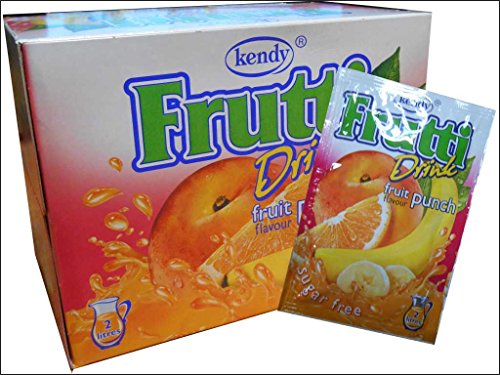 Frutti Instant Getränkepulver ohne Zucker - Geschmackrichtung: Fruit Punch - Früchtepunch 24er Packung von Frutti