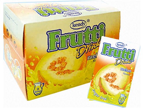 Frutti Instant Getränkepulver ohne Zucker - Geschmackrichtung: Honigmelone Melon 24er Packung von Frutti
