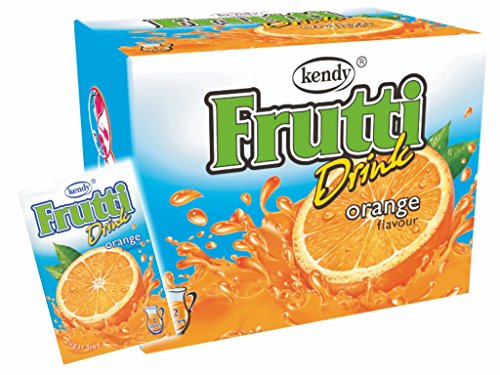 Frutti Instant Getränkepulver ohne Zucker - Geschmackrichtung: Orange 24er Packung von Frutti