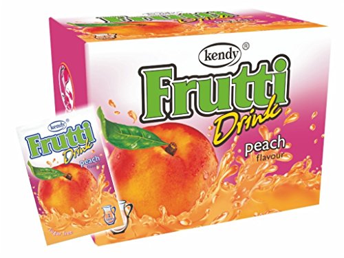 Frutti Instant Getränkepulver ohne Zucker - Geschmackrichtung: Peach Pfirsich 24er Packung von Frutti