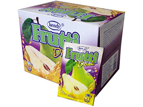Frutti Instant Getränkepulver ohne Zucker - Geschmackrichtung: Pear Birne 24er Packung von Frutti