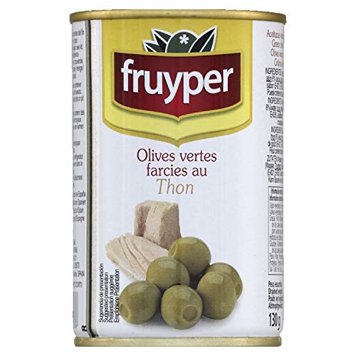 Oliven gefüllt mit Thunfischpaste / Aceitunas rellenas de atun - 130gr von Fruyper