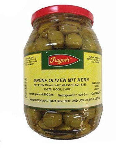 Oliven mit Sardellengeschmack/Aceitunas sabor anchoa - 600gr von Fruyper