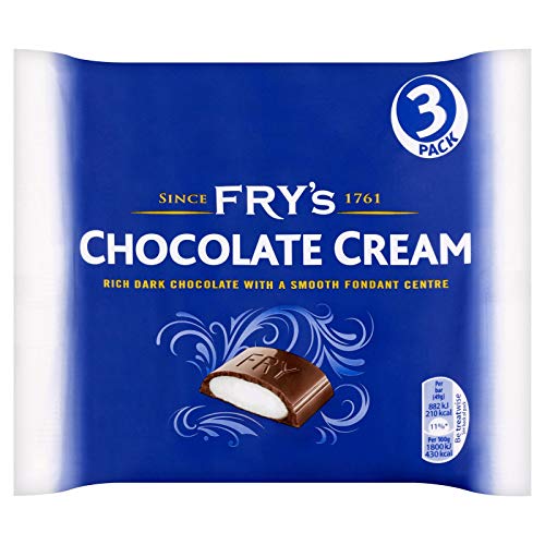 Fry's Schokoladenriegel, Schokoladenriegel, 3 x 49 g, 4 Packungen Fry's Schokoladenriegel, Schokoladenriegel, 3 x 49 g, 4 Packungen von Fry's