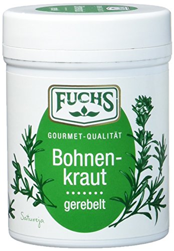 FUCHS Bohnenkraut gerebelt, Gewürz mit leicht pfeffriger Note (aromatische Kräuter in Dose), 3er Pack (3 x 25 g) von Fuchs Gewürze