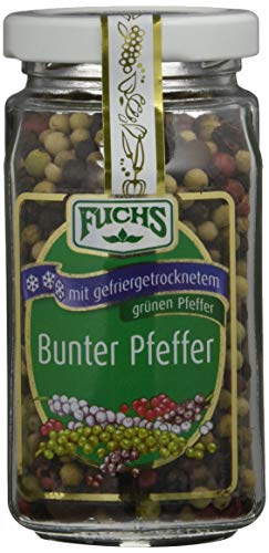 Fuchs Bunter Pfeffer gefriergetrocknet, 2er Pack (2 x 80 g) von Fuchs Gewürze