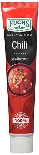 Fuchs Gewürze – Chili Gewürzpaste, vollmundig pikantes Aroma, Paste zum Würzen von scharfen Soßen, Fleisch-Gerichten oder Suppen jeglicher Länder-Küchen, 65 g Fuchs Gewürze – Chili Gewürzpaste, vollmundig pikantes Aroma, Paste zum Würzen von scharfen Soßen, Fleisch-Gerichten oder Suppen jeglicher Länder-Küchen, 65 g von Fuchs