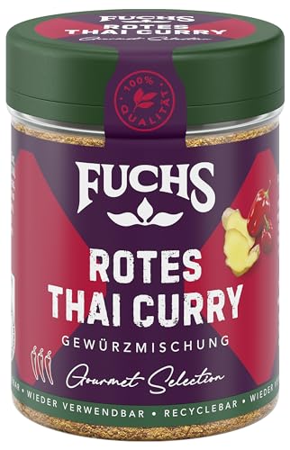 Fuchs Gourmet Selection Asien – Rotes Thai Curry Gewürzmischung, nachfüllbarer Gewürz Mix, ideal zum Verfeinern von Fleisch Curries oder vegetarischen Gemüse-Varianten, vegan, 60 g Fuchs Gourmet Selection Asien – Rotes Thai Curry Gewürzmischung, nachfüllbarer Gewürz Mix, ideal zum Verfeinern von Fleisch Curries oder vegetarischen Gemüse-Varianten, vegan, 60 g von Fuchs