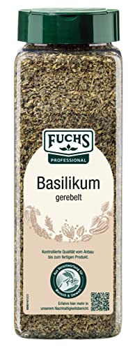 Fuchs Professional - Basilikum gerebelt | Mediterranes Gewürzkraut für Großverbraucher | Mit praktischem Streuaufsatz | 150 g im großen Streuer Fuchs Professional - Basilikum gerebelt | Mediterranes Gewürzkraut für Großverbraucher | Mit praktischem Streuaufsatz | 150 g im großen Streuer von Fuchs Professional
