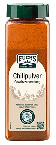 Fuchs Professional - Chilipulver Gewürzzubereitung | Für feurige Gerichte wie Chili con Carne | Mit praktischem Streuaufsatz | 550 g im großen Streuer Fuchs Professional - Chilipulver Gewürzzubereitung | Für feurige Gerichte wie Chili con Carne | Mit praktischem Streuaufsatz | 550 g im großen Streuer von Fuchs Professional