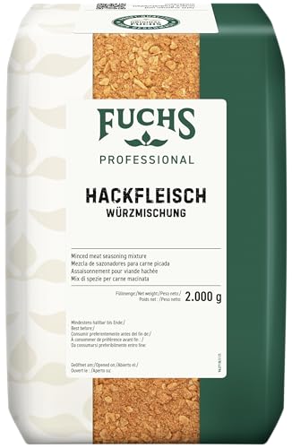 Fuchs Professional - Hackfleisch Würzmischung | Gewürz für Frikadellen oder Cevapcici | Profi-Qualität für Großverbraucher | 2 kg im recyclebaren Beutel von Fuchs Professional