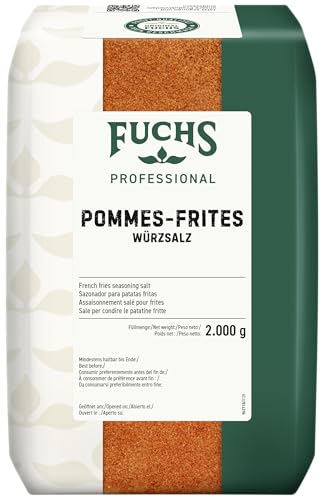 Fuchs Professional - Pommes-Frites-Würzsalz | Gewürz für Kartoffelgerichte wie Kroketten oder Bratkartoffeln | Profi-Qualität für Großverbraucher | 2 kg im recyclebaren Beutel von Fuchs Professional