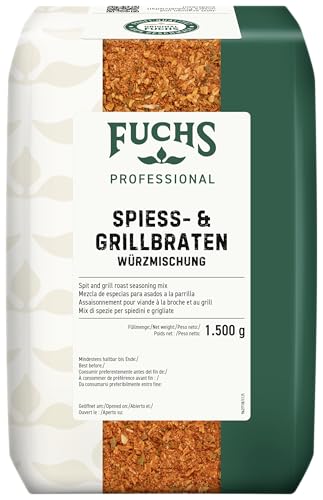 Fuchs Professional - Spieß- und Grillbraten Würzmischung | Gewürz für Spießgerichte, auch für Gemüsespieße geeignet | Profi-Qualität für Großverbraucher | 1,5 kg im recyclebaren Beutel Fuchs Professional - Spieß- und Grillbraten Würzmischung | Gewürz für Spießgerichte, auch für Gemüsespieße geeignet | Profi-Qualität für Großverbraucher | 1,5 kg im recyclebaren Beutel von Fuchs Professional