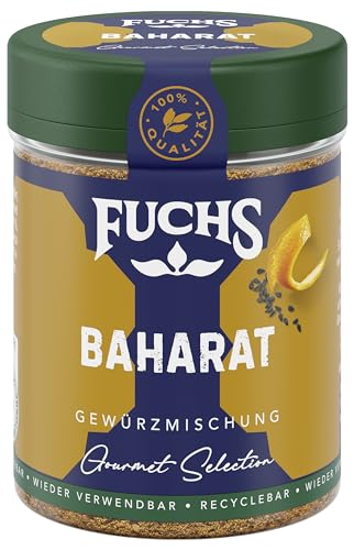 Fuchs Gourmet Selection Orient – Baharat Gewürzmischung, nachfüllbarer Gewürz Mix, zum Würzen und Grillen von Fleisch oder vegetarischen Varianten, vegan, 50 g von Fuchs