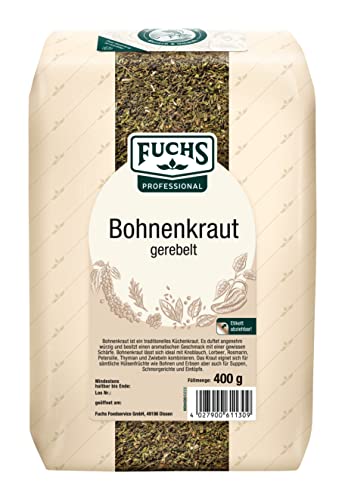 Fuchs Bohnenkraut gerebelt GV, 4er Pack (4 x 400 g) von Fuchs