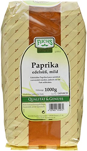 Fuchs Paprika edelsüß mild, 2er Pack (2 x 1 kg) von Fuchs
