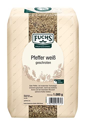 Fuchs Pfeffer weiß grob geschroten, 1er Pack (1 x 1 kg) von Fuchs
