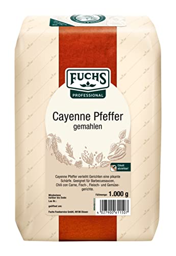 Fuchs Cayenne Pfeffer / Chili gemahlen (1 x 1 kg) von Fuchs