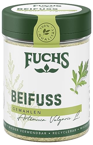 Fuchs Gewürze - Beifuß gemahlen - aromatische Würze für Gänsebraten - natürliche Zutaten - 30 g in wiederverwendbarer, recyclebarer Dose von Fuchs