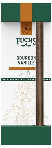 Fuchs Gewürze - Bourbon Vanille gemahlen | Aus natürlichen Zutaten | In recyclebarer, wiederverschließbarer Verpackung | 6 g im Glas von Fuchs