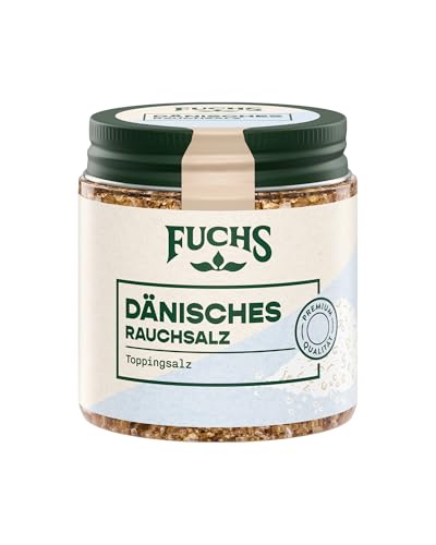 Fuchs Gewürze - Dänisches Rauchsalz | Toppingsalz mit rauchigem Aroma | Verfeinert Fleisch, Fisch und Gemüse vom Grill | Rauchsalz in Premium-Qualität | 125 g im wiederverschließbaren Gewürzglas Fuchs Gewürze - Dänisches Rauchsalz | Toppingsalz mit rauchigem Aroma | Verfeinert Fleisch, Fisch und Gemüse vom Grill | Rauchsalz in Premium-Qualität | 125 g im wiederverschließbaren Gewürzglas von Fuchs