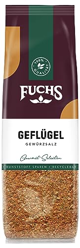 Fuchs Gewürze - Geflügel Gewürzsalz im recyclebaren Nachfüllbeutel, Salz zum Würzen von leichten Geflügelgerichten - 80 g Fuchs Gewürze - Geflügel Gewürzsalz im recyclebaren Nachfüllbeutel, Salz zum Würzen von leichten Geflügelgerichten - 80 g von Fuchs