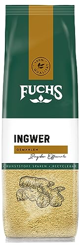 Fuchs Gewürze - Ingwer gemahlen im recyclebaren Nachfüllbeutel - 50 g von Fuchs