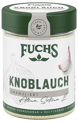 Fuchs Gewürze - Knoblauch granuliert - würzig-zwiebliger Geschmack für Tzatziki, Knoblauchbutter oder Gemüsegerichte - natürliche Zutaten - 85 g in wiederverwendbarer, recyclebarer Dose Fuchs Gewürze - Knoblauch granuliert - würzig-zwiebliger Geschmack für Tzatziki, Knoblauchbutter oder Gemüsegerichte - natürliche Zutaten - 85 g in wiederverwendbarer, recyclebarer Dose von Fuchs
