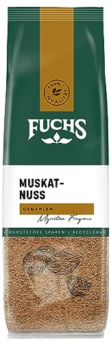 Fuchs Gewürze - Muskatnuss gemahlen im recyclebaren Nachfüllbeutel - 50 g von Fuchs