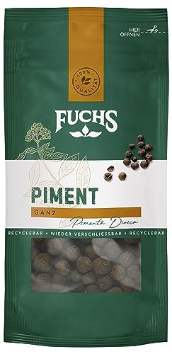 Fuchs Gewürze - Piment ganz im wiederverschließbaren, recyclebaren Beutel - aus natürlichen Zutaten - 15 g Fuchs Gewürze - Piment ganz im wiederverschließbaren, recyclebaren Beutel - aus natürlichen Zutaten - 15 g von Fuchs