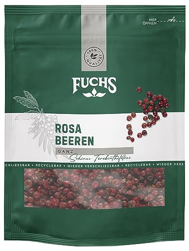 Fuchs Gewürze - Rosa Beeren im wiederverschließbaren, recyclebaren Beutel - aus natürlichen Zutaten - 25 g von Fuchs