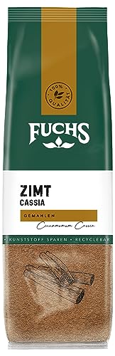 Fuchs Gewürze - Zimt Cassia gemahlen im recyclebaren Nachfüllbeutel - 45 g von Fuchs