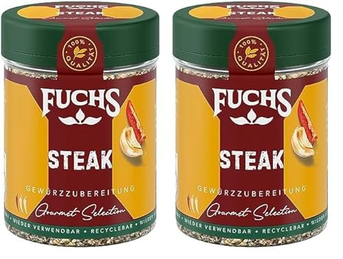 Fuchs Gewürzzubereitung Steak, 60 g (Packung mit 2) von Fuchs