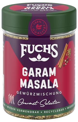 Fuchs Gourmet Selection Asien – Garam Masala Gewürzmischung, nachfüllbarer Gewürz Mix, ideal zum Verfeinern von Eintöpfen oder Gerichten aus der Pfanne, vegan, 55 g von Fuchs