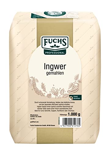 Fuchs Ingwer gemahlen, 2er Pack (2 x 1 kg) von Fuchs