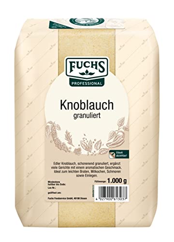 Fuchs Knoblauch granuliert, 2er Pack (2 x 1 kg) von Fuchs Gewürze