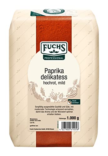 Fuchs Paprika Delikatess hochrot schärfefrei, 2er Pack (2 x 1 kg) von Fuchs