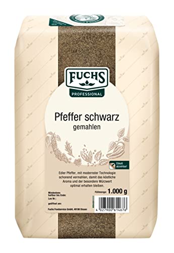 Fuchs Pfeffer schwarz gemahlen (1 x 1 kg) von Fuchs