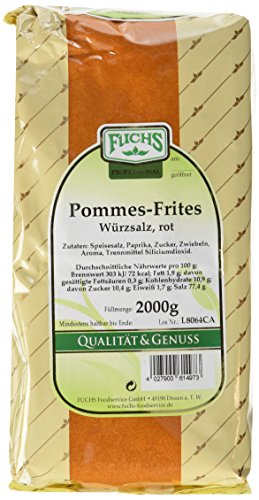 Fuchs Pommes-Frites-Salz rot, 7er Pack (7 x 2 kg) von Fuchs