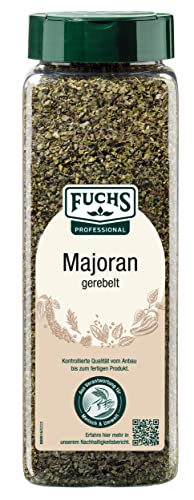 Fuchs Professional - Majoran gerebelt | Mit praktischem Streuaufsatz | Zum Verfeinern von Bohnen- und Linseneintöpfen | 80 g im großen Streuer Fuchs Professional - Majoran gerebelt | Mit praktischem Streuaufsatz | Zum Verfeinern von Bohnen- und Linseneintöpfen | 80 g im großen Streuer von Fuchs Professional