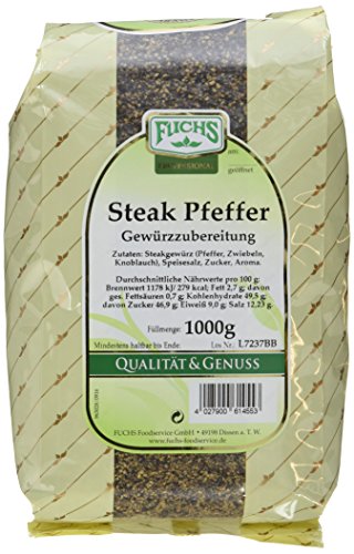 Fuchs Steakpfeffer Gewürzzubereitung, 2er Pack (2 x 1 kg) von Fuchs