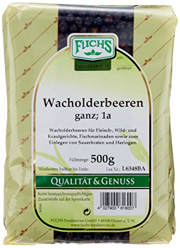 Fuchs Wacholderbeeren ganz, 3er Pack (3 x 500 g) von Fuchs