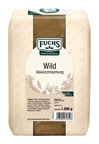 Fuchs Professional - Wildgewürz | Zum Würzen von allerlei Wildgerichten und dunklen Saucen | Profi-Qualität für Großverbraucher und Gastronomie | 1 kg im recyclebaren Beutel von Fuchs