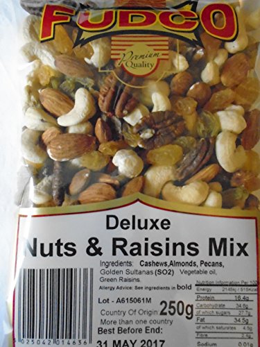 Fudco Deluxe Nüsse & Rosinen-Mix, 250 g, 2 Stück Fudco Deluxe Nüsse & Rosinen-Mix, 250 g, 2 Stück von Fudco