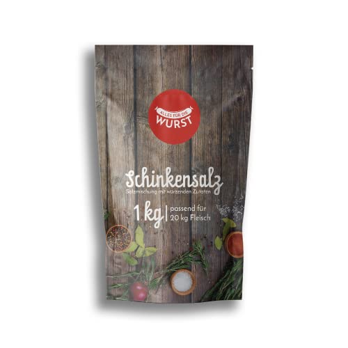 Fuduu Schinkenpökelsalz (Schinken zum selbermachen) Spezial-Mischung Schinkensalz (1kg) von Fuduu.de