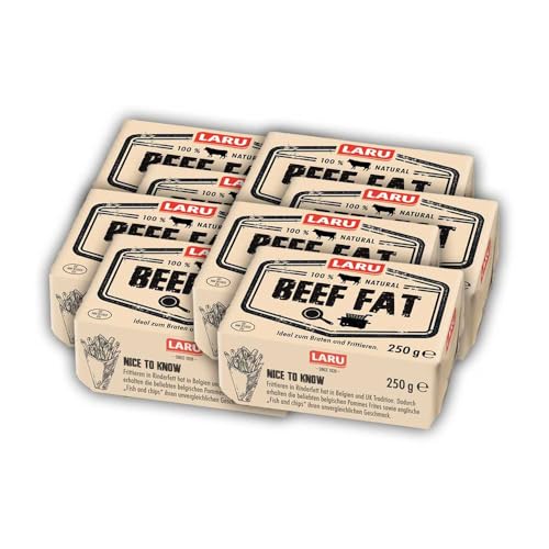 LARU - Premium Rinderfett für kulinarische Meisterwerke, Ideale Wahl zum Braten, Kochen und Backen, Hochwertiges Naturprodukt ohne Zusatzstoffe, Fuduu Edition 20 x 250 g Packung LARU - Premium Rinderfett für kulinarische Meisterwerke, Ideale Wahl zum Braten, Kochen und Backen, Hochwertiges Naturprodukt ohne Zusatzstoffe, Fuduu Edition 20 x 250 g Packung von Fuduu.de