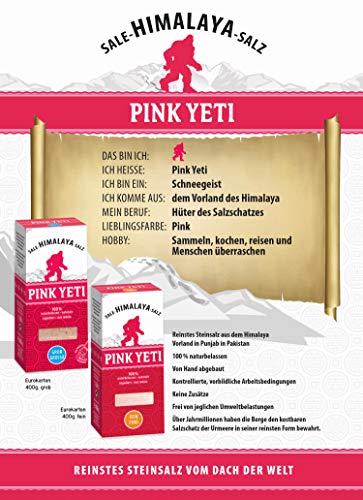 Pink Yeti - Himalaya Salz, 400 g Spenderkarton (fein) von Fuduu.de