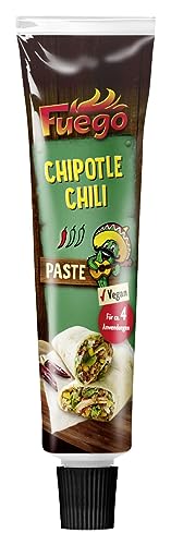 Fuego - Chipotle Chili Paste , Scharfes Würzen von mexikanischen Gerichten , Für 4 Anwendungen , Vegan , 1 x 40 g Fuego - Chipotle Chili Paste , Scharfes Würzen von mexikanischen Gerichten , Für 4 Anwendungen , Vegan , 1 x 40 g von Fuego